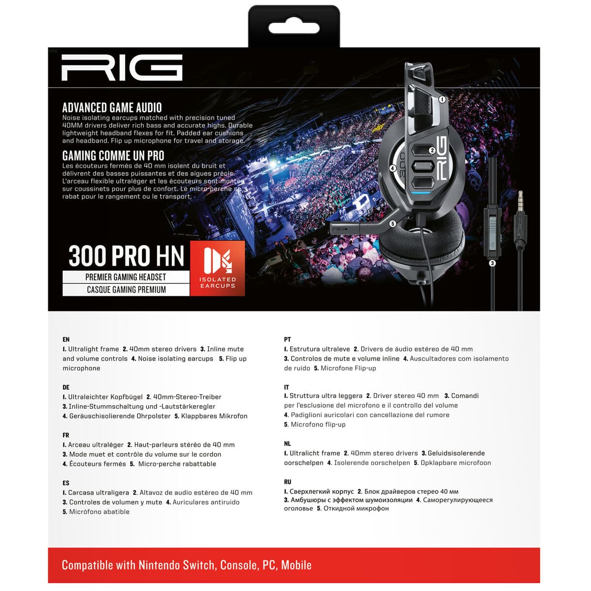 Oordopjes Nacon 300 PRO HN Zwart - Image 6