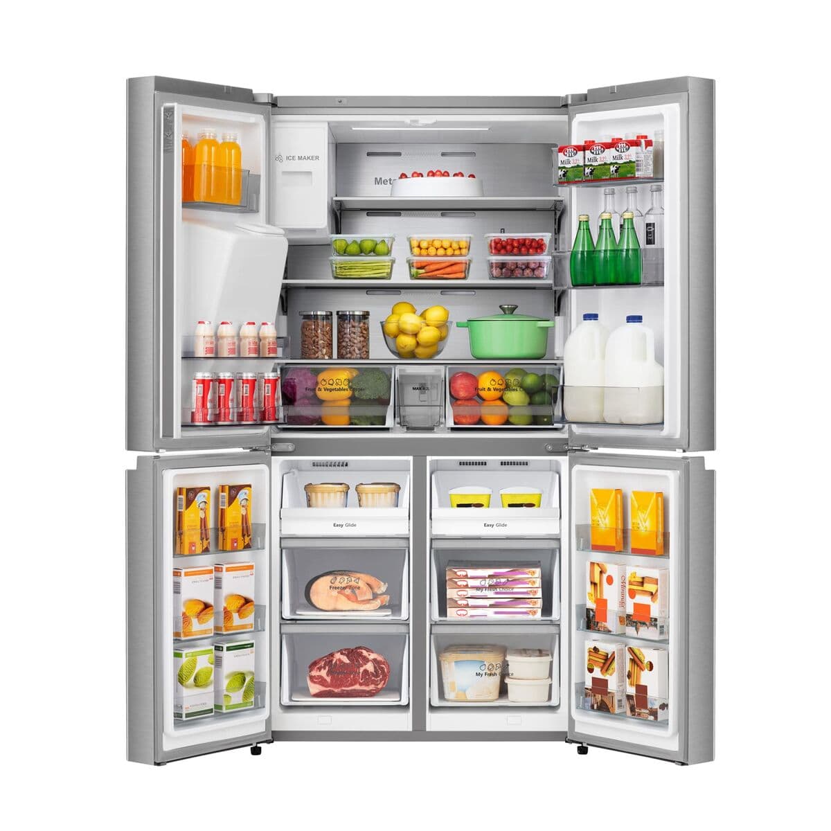 Frigorífico combinado Hisense RQ760N4SASE 179 Acero - Image 3