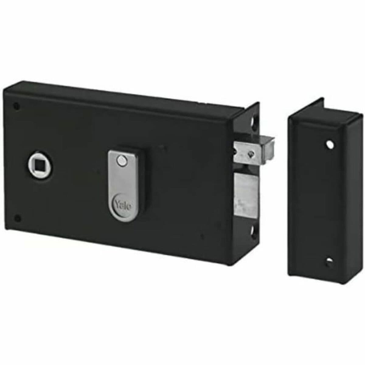 Cerradura de sobreponer Yale 19 x 5 x 14 cm 19,5 x 7 x 14 cm Caqui Metal Acero Inoxidable Puertas - Image 2