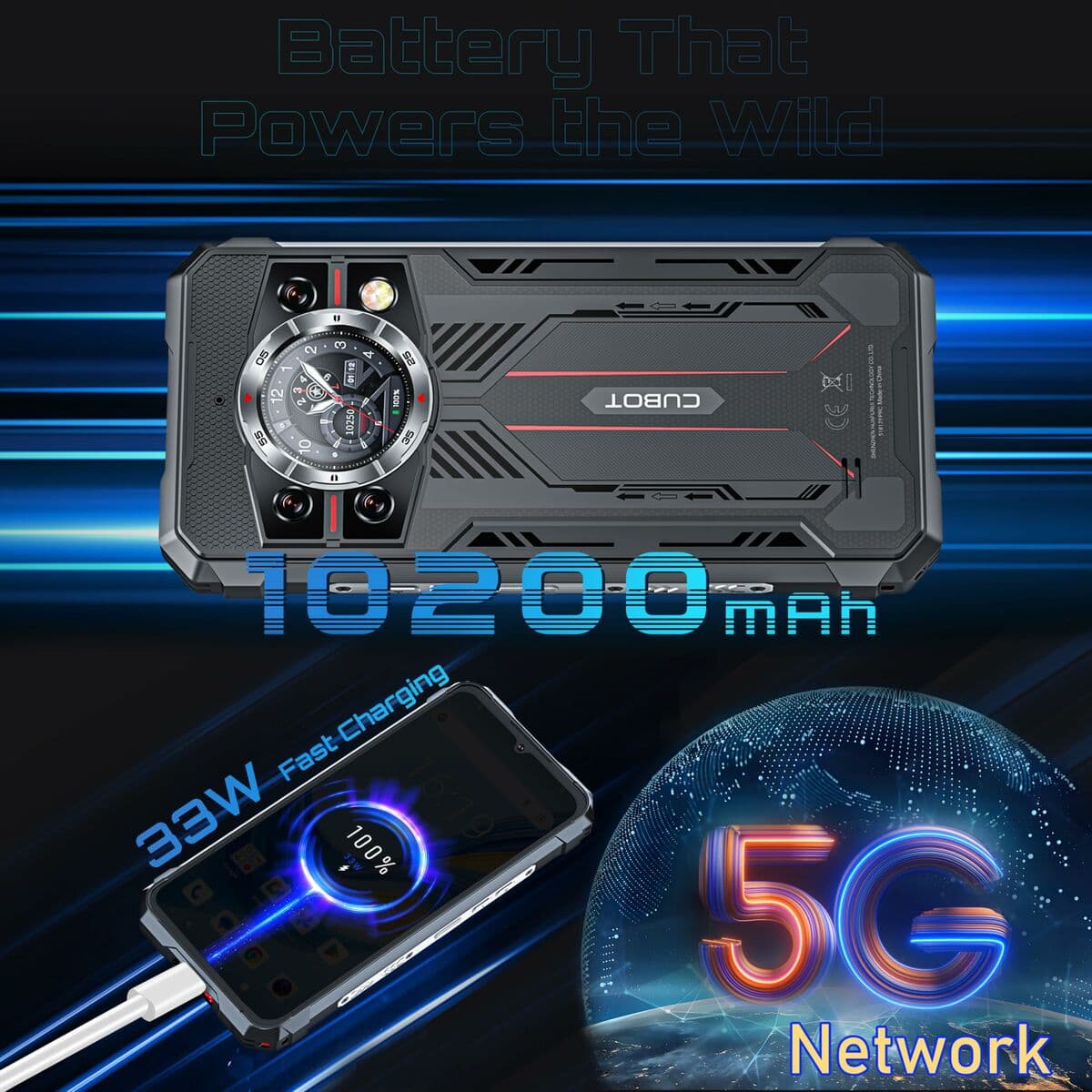 Smartphone Cubot KING KONG 11 16 GB RAM 256 GB Negro (Reacondicionado D) - Image 5