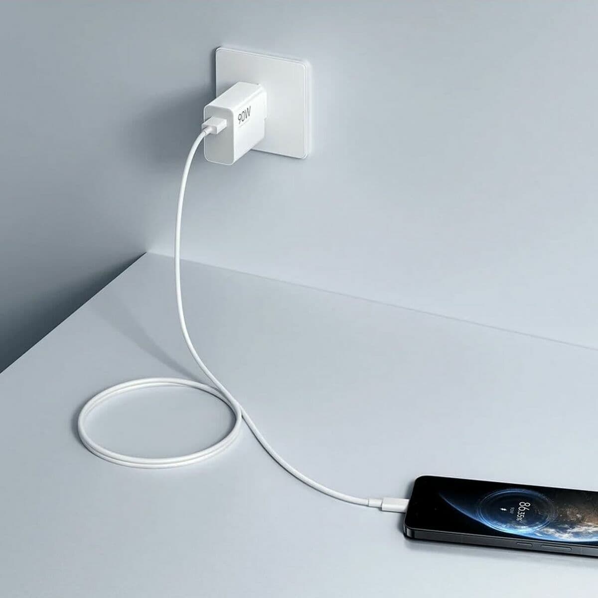Vegglader + USB A til USB-C Kabel Xiaomi 90 W - Image 4