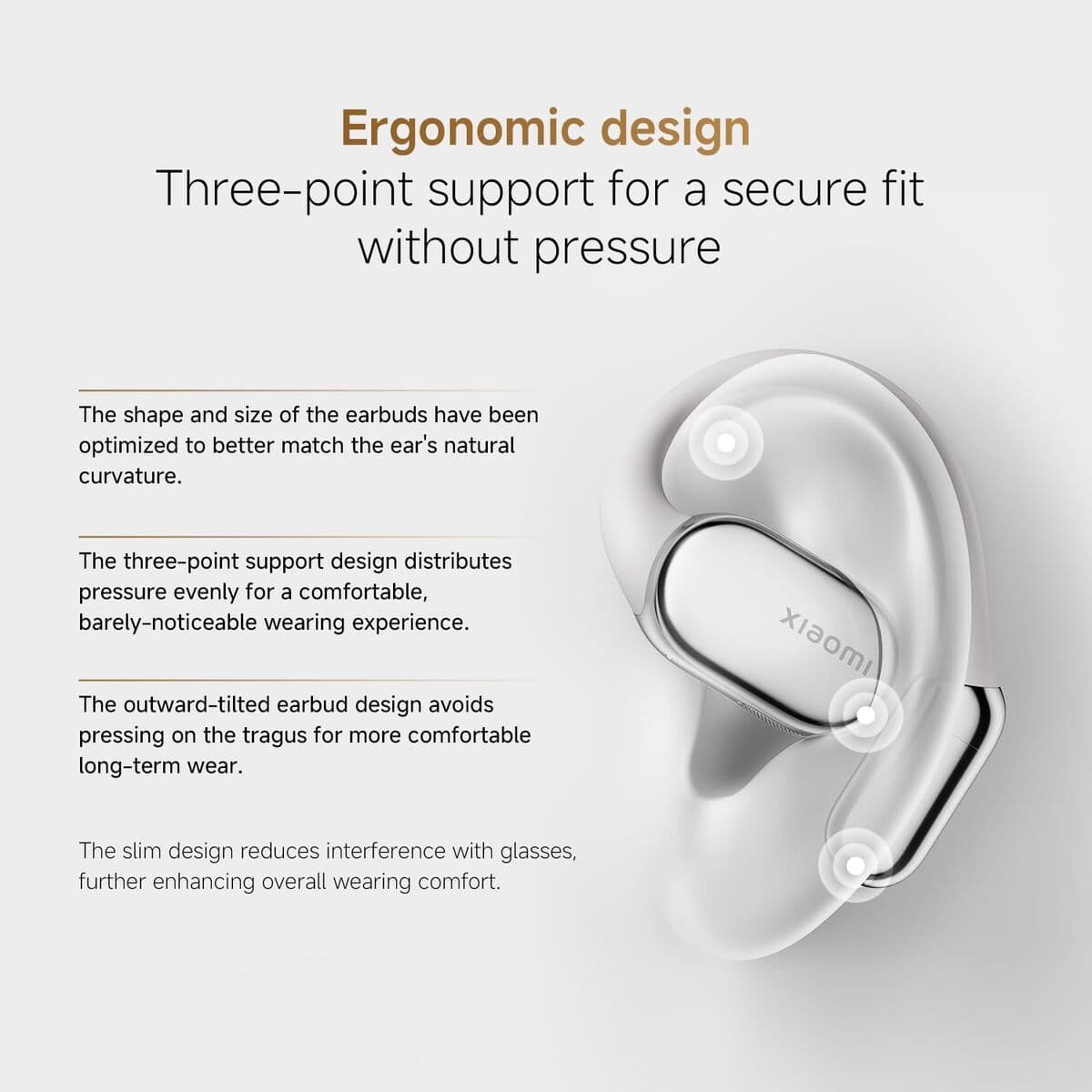 Casque Xiaomi OpenWear Stereo Pro Or - Image 9