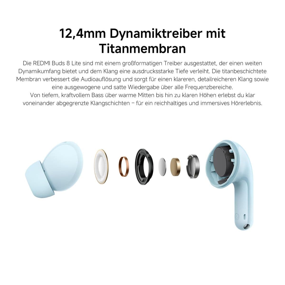 Langattomat kuulokkeet Xiaomi REDMI BUDS 8 LITE BHR08OLGL Valkoinen - Image 11
