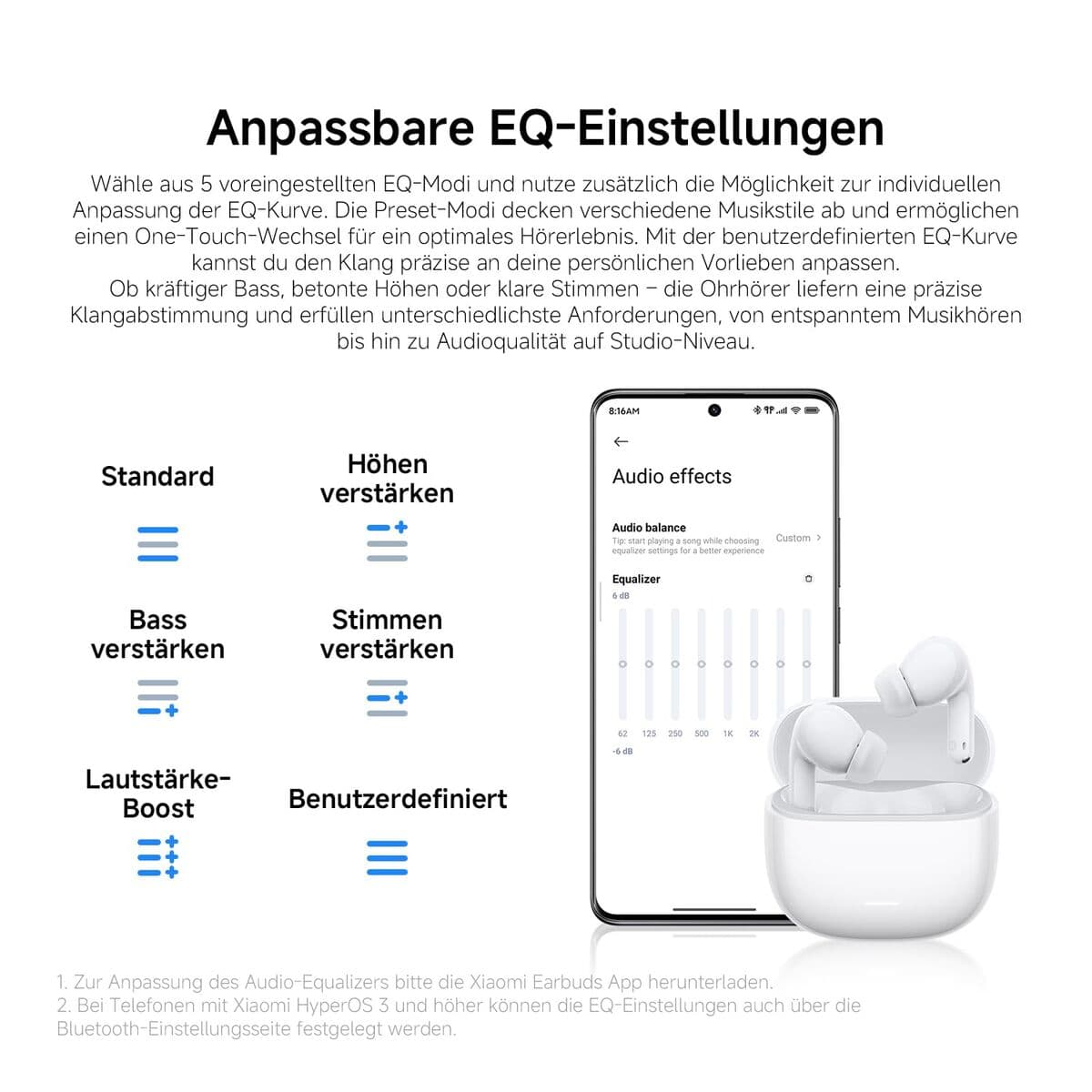 Langattomat kuulokkeet Xiaomi REDMI BUDS 8 LITE BHR08OLGL Valkoinen - Image 13