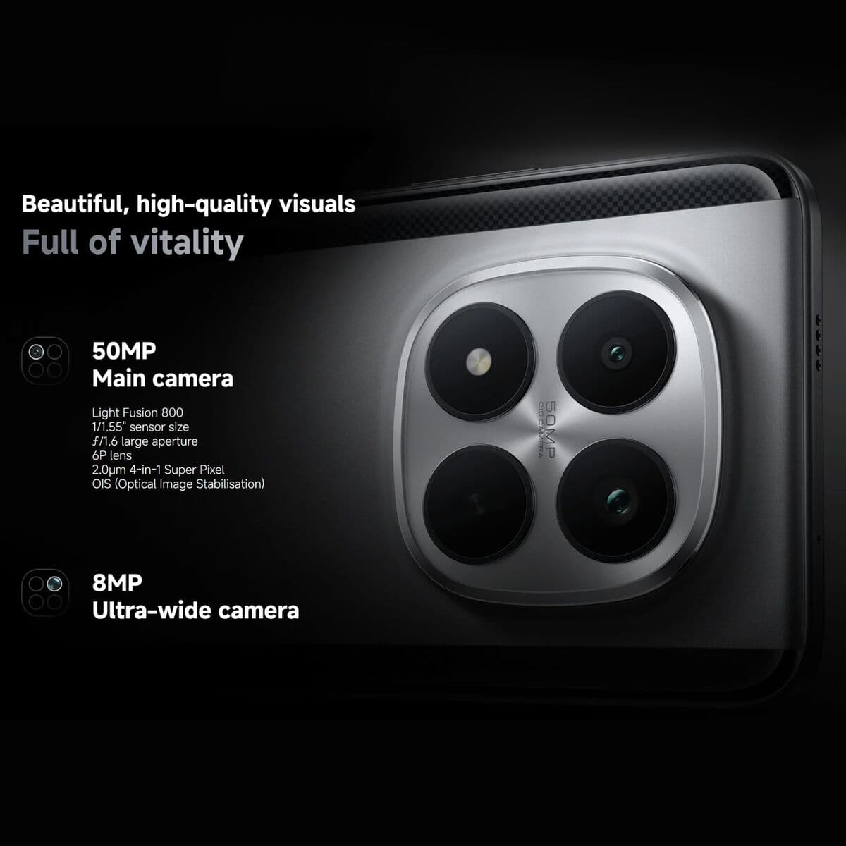 Smartphone Poco M8 PRO 12 GB RAM 512 GB Verde - Image 6