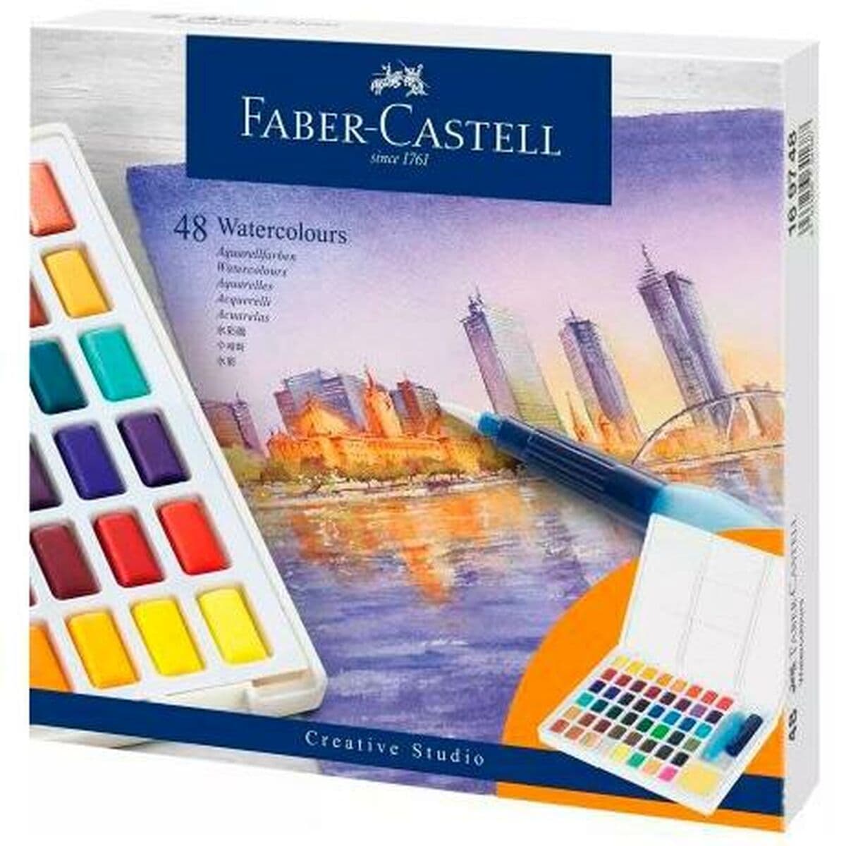 Set de Pinturas Acuarela Faber-Castell Creative Studio (8 Unidades) - Image 2