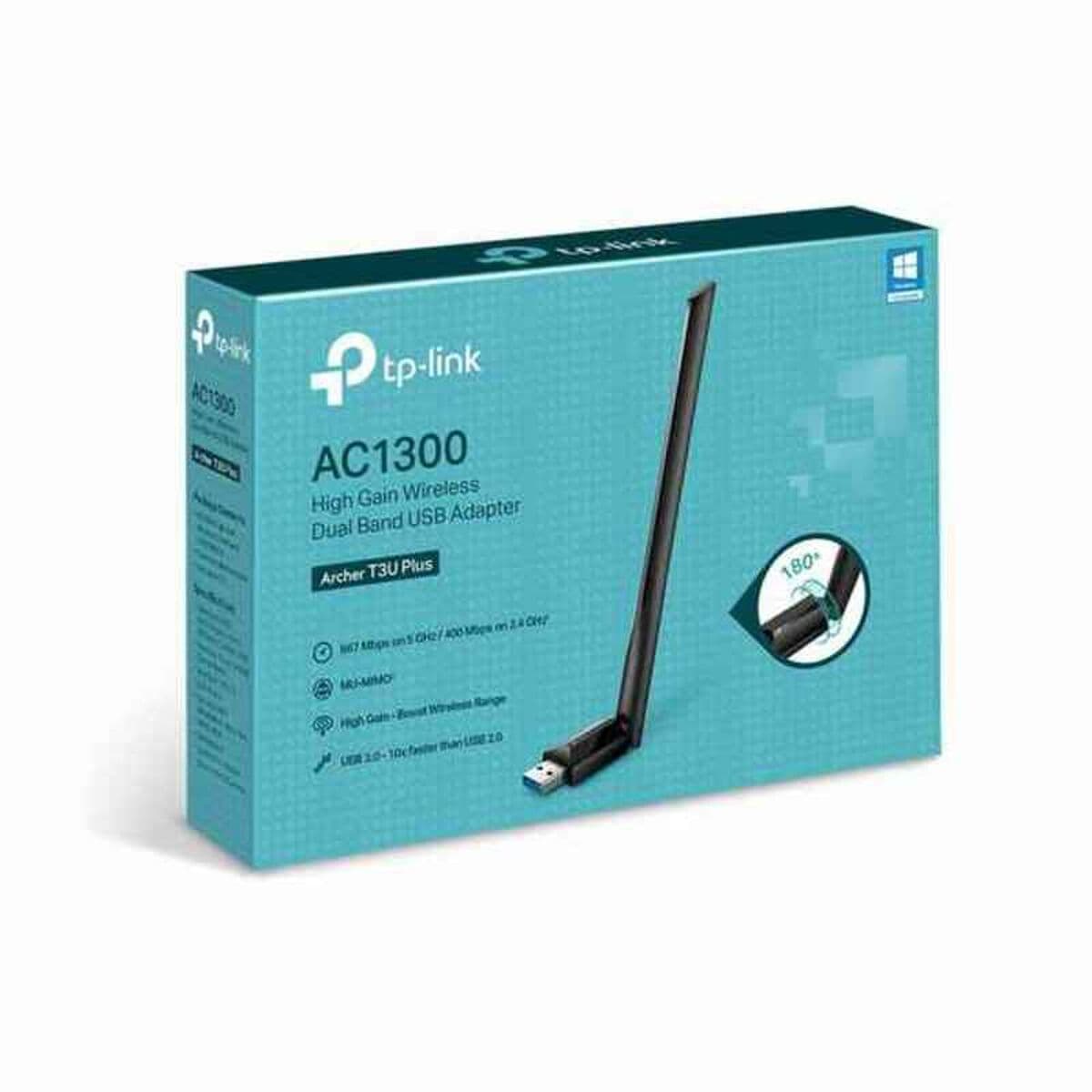 Adattatore USB Wifi TP-Link ARCHER T3U PLUS AC1300 Nero - Image 2