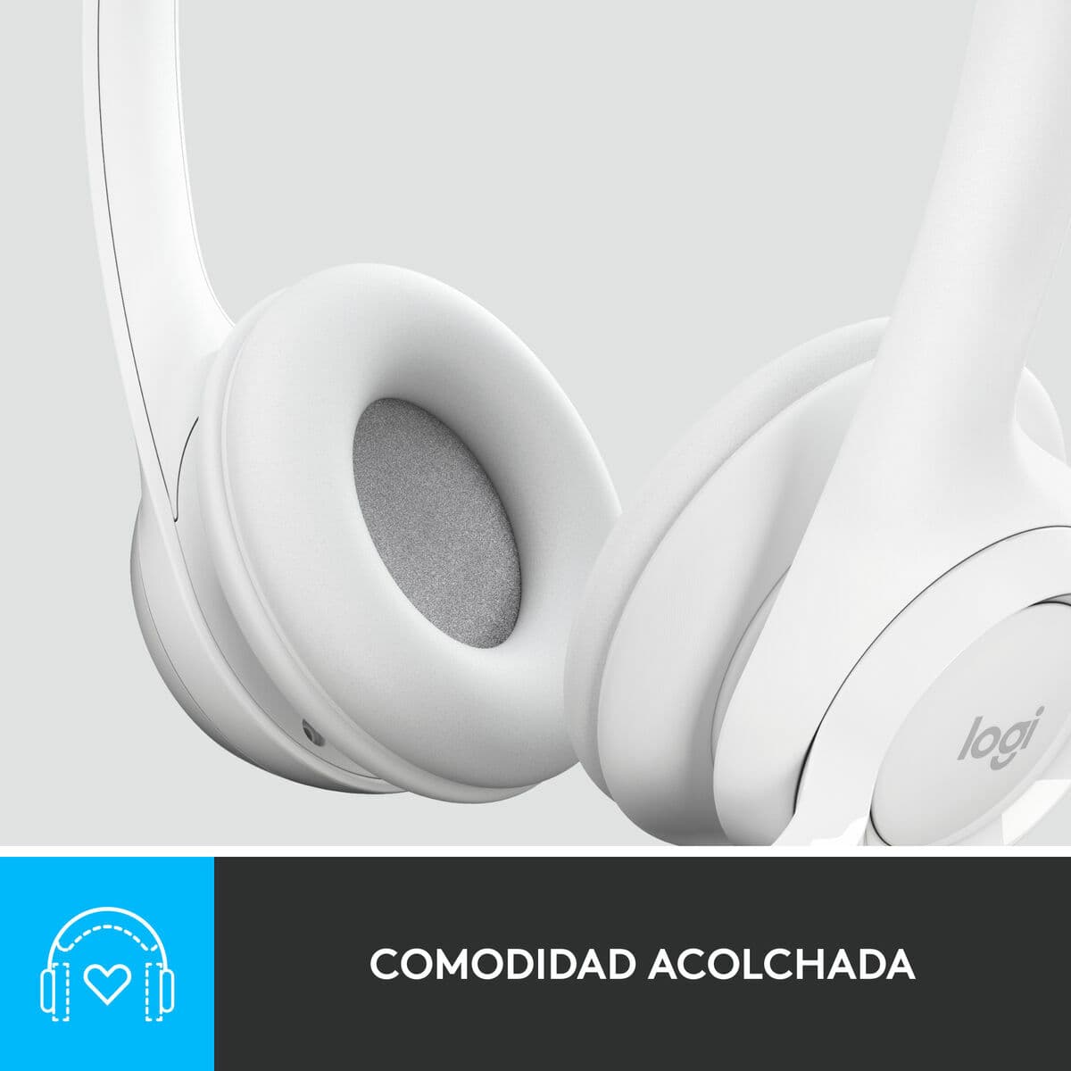 Auriculares Logitech H390 Blanco - Image 10