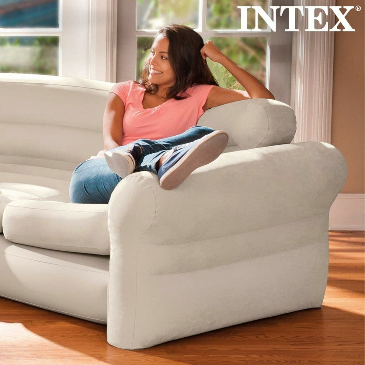 Dmuchana Sofa Intex 257 x 203 x 76 cm Narożnik - Image 2