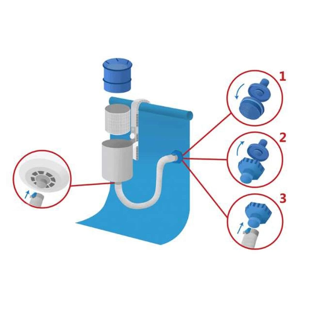 Uima-altaan suodatin Intex Deluxe 28000 Siivilä - Image 7