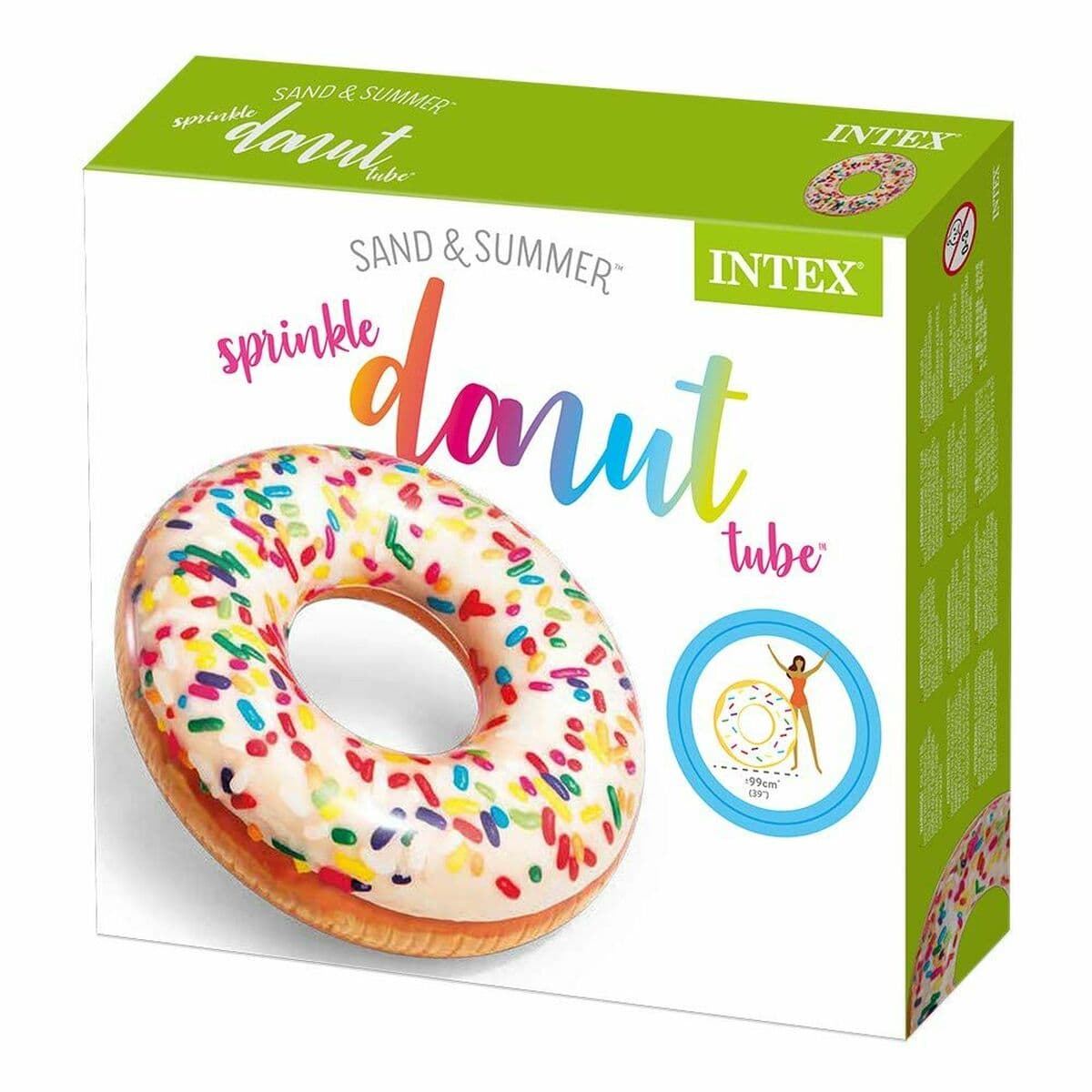 Rueda Hinchable Intex Donut Blanco 99 x 25 cm - Image 4