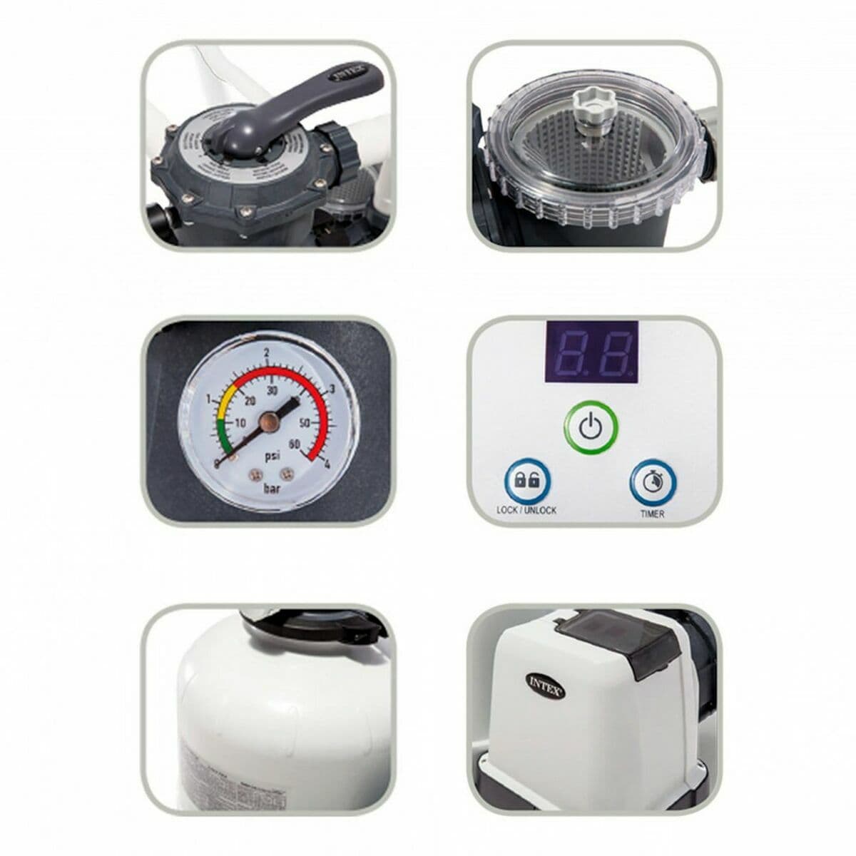 Depuradora para Piscina Intex Kristal Clear 37800 L - Image 2