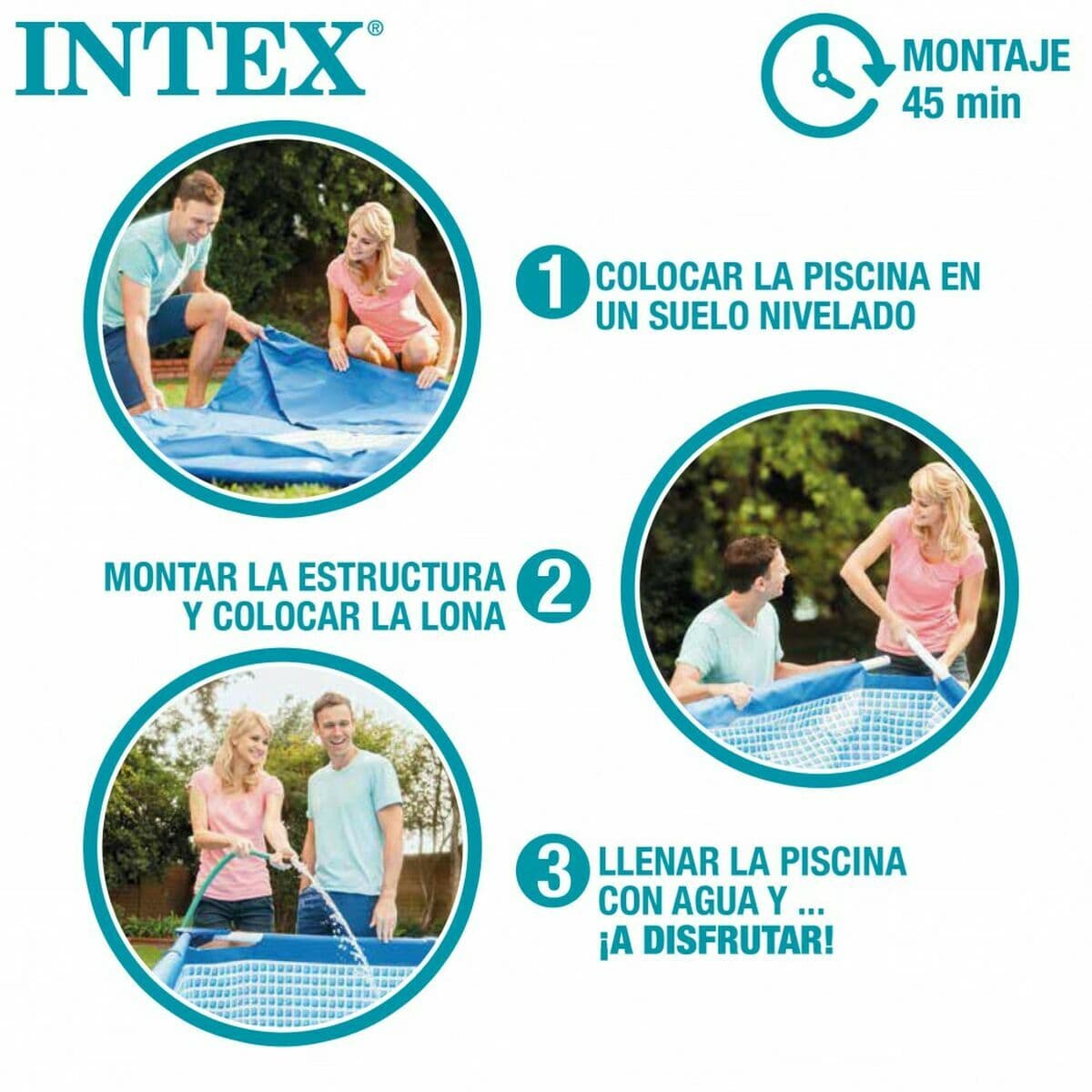 Piscina Desmontable Intex 8.418 l Rectangular 400 x 200 x 122 cm - Image 6