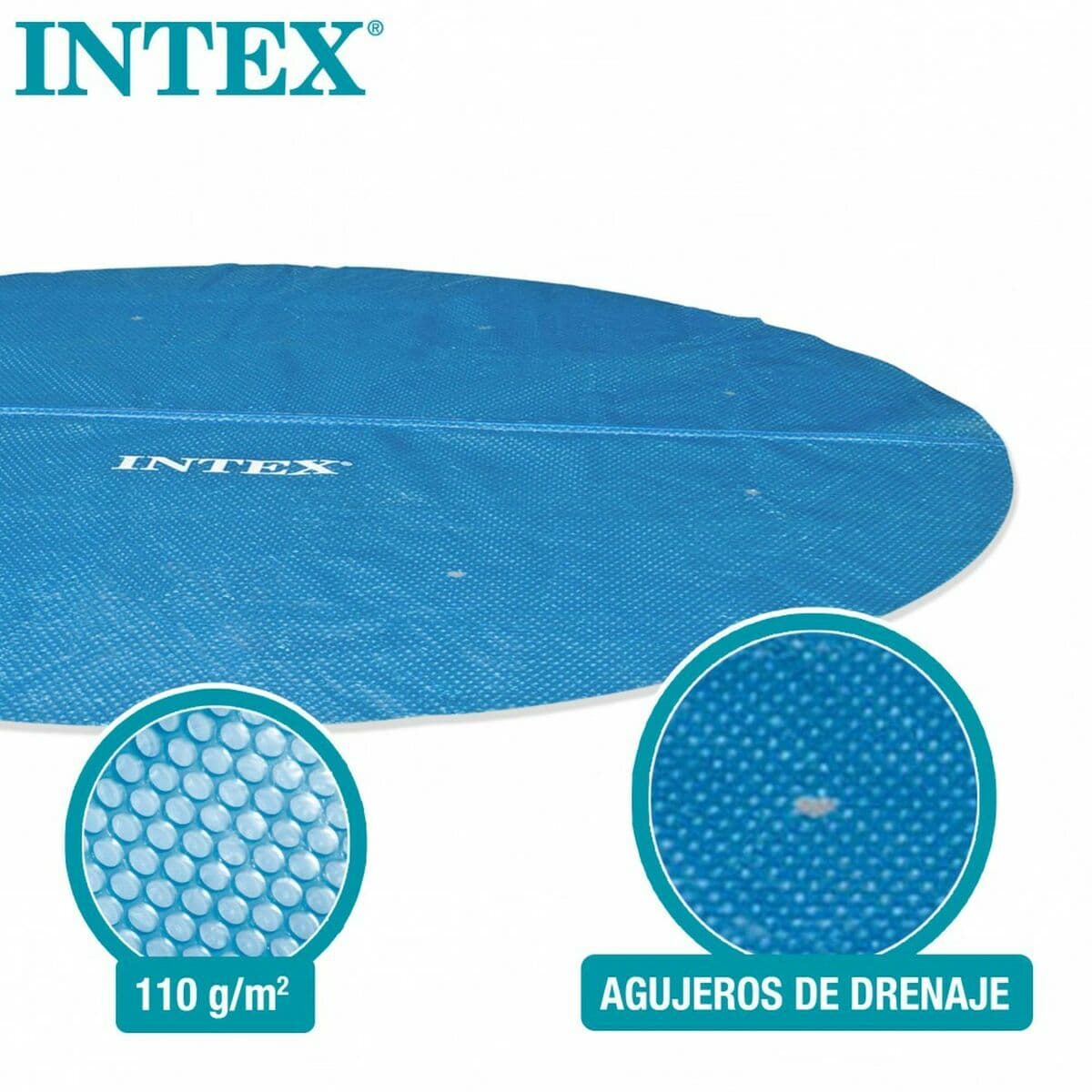 Cubrepiscinas Intex Ø 244 cm Solar Redondo - Image 4