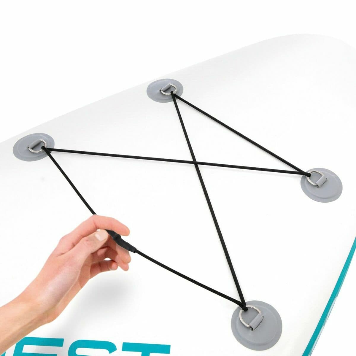 Tabla de Paddle Surf Hinchable con Accesorios Intex Aqua Quest Azul Blanco - Image 4