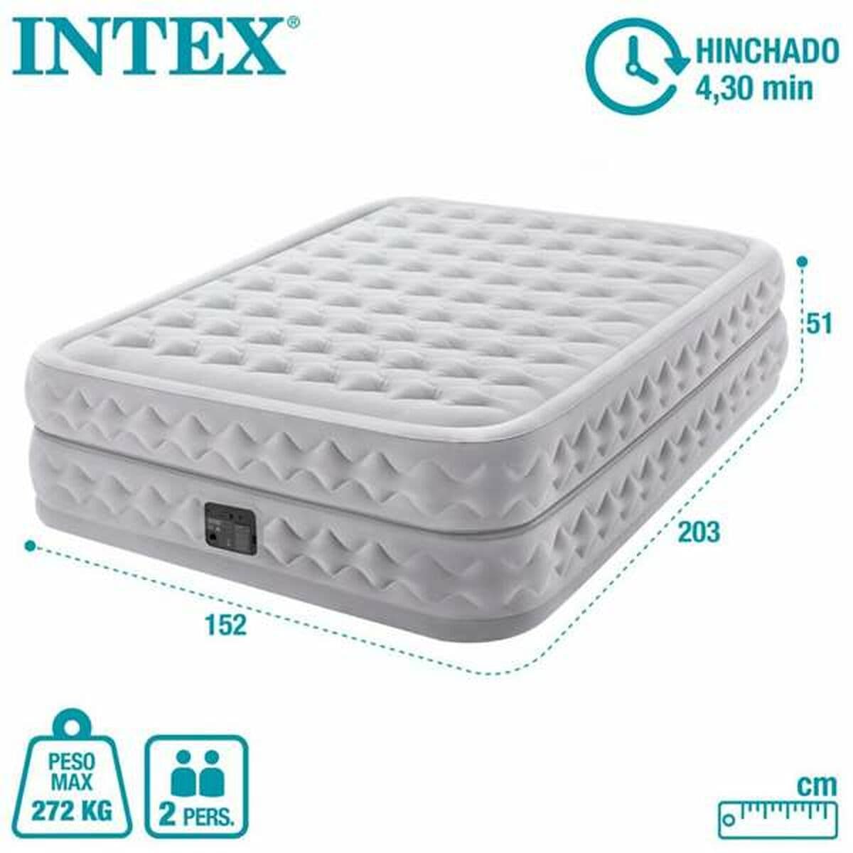 Cama Hinchable Intex 152 x 203 x 51 cm 272 kg - Image 6