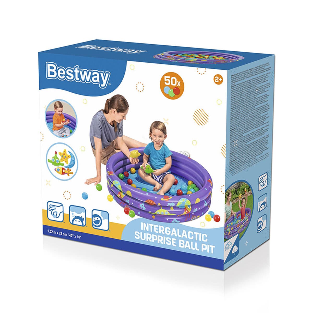 Baseins ar Bumbām Bestway 102 x 25 cm - Image 2