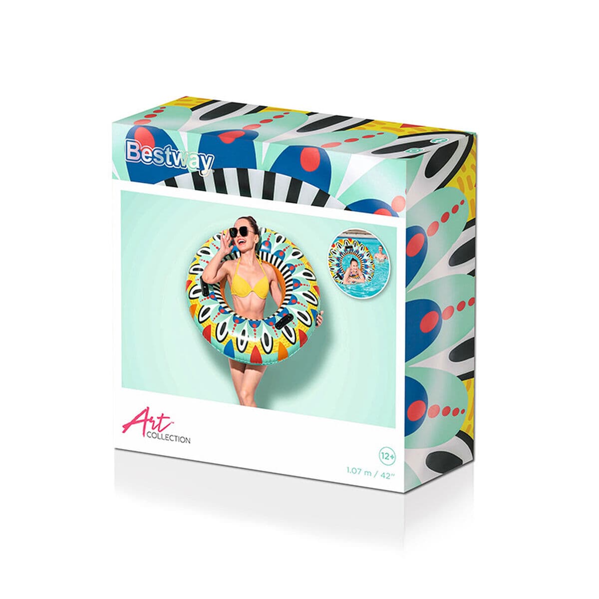 Piepūšams Pludiņš Bestway Daudzkrāsains Ø 107 cm - Image 2