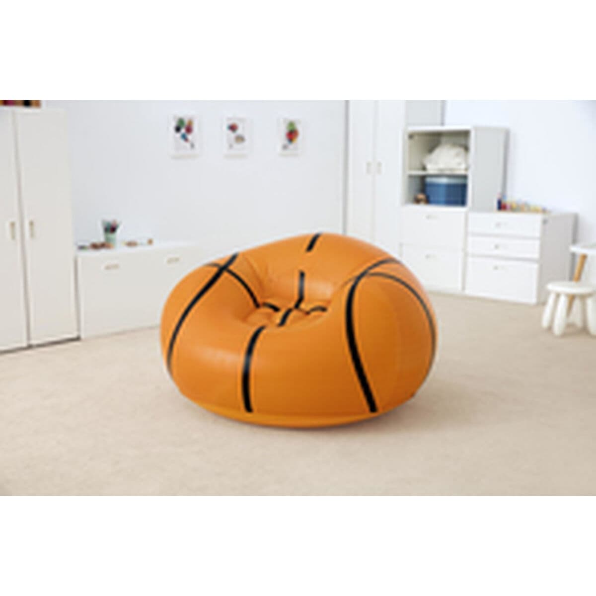 Piepūšamais baseina krēsls Bestway Oranžs 114 x 112 x 66 cm 112 x 114 x 66 cm Basketbols - Image 14