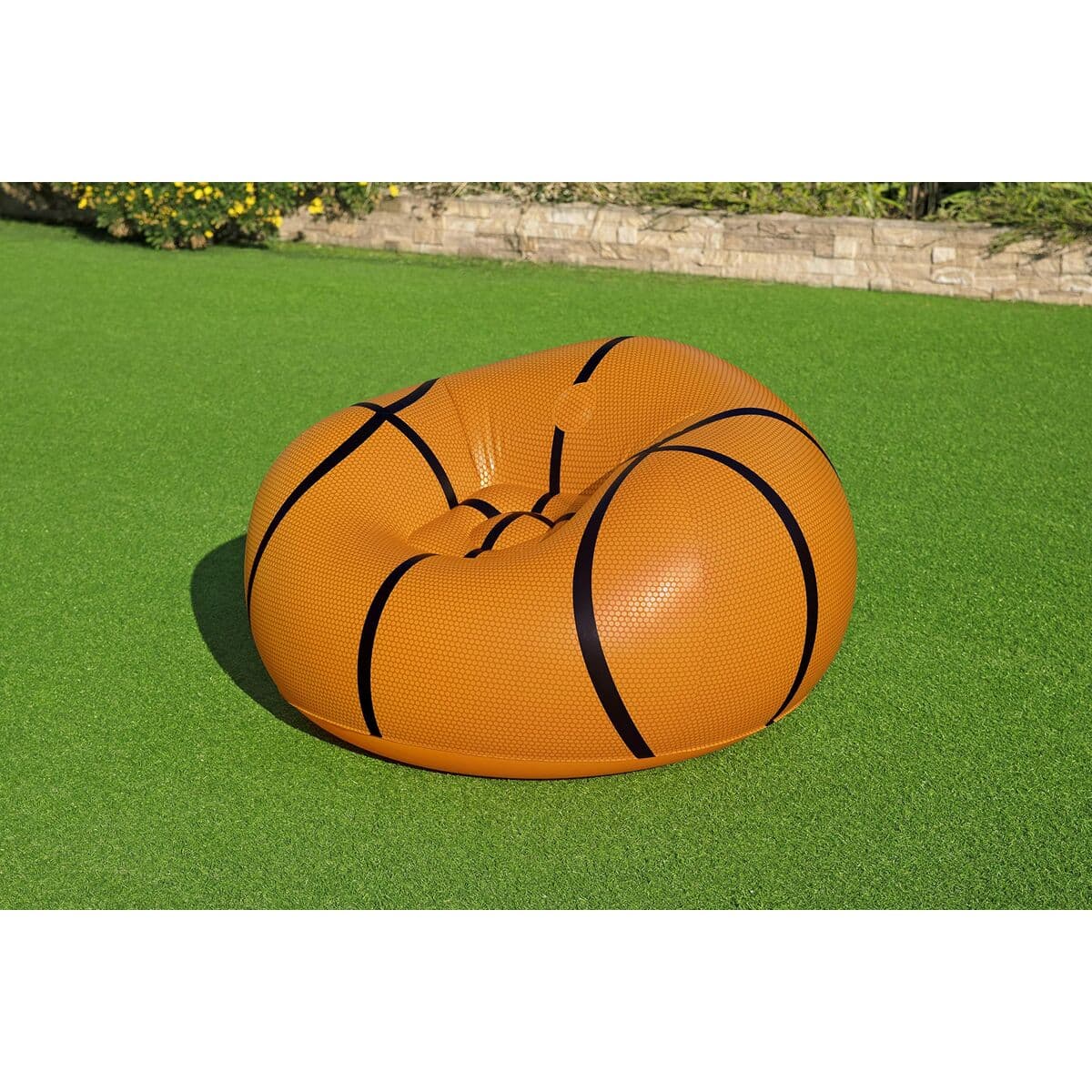 Piepūšamais baseina krēsls Bestway Oranžs 114 x 112 x 66 cm 112 x 114 x 66 cm Basketbols - Image 7