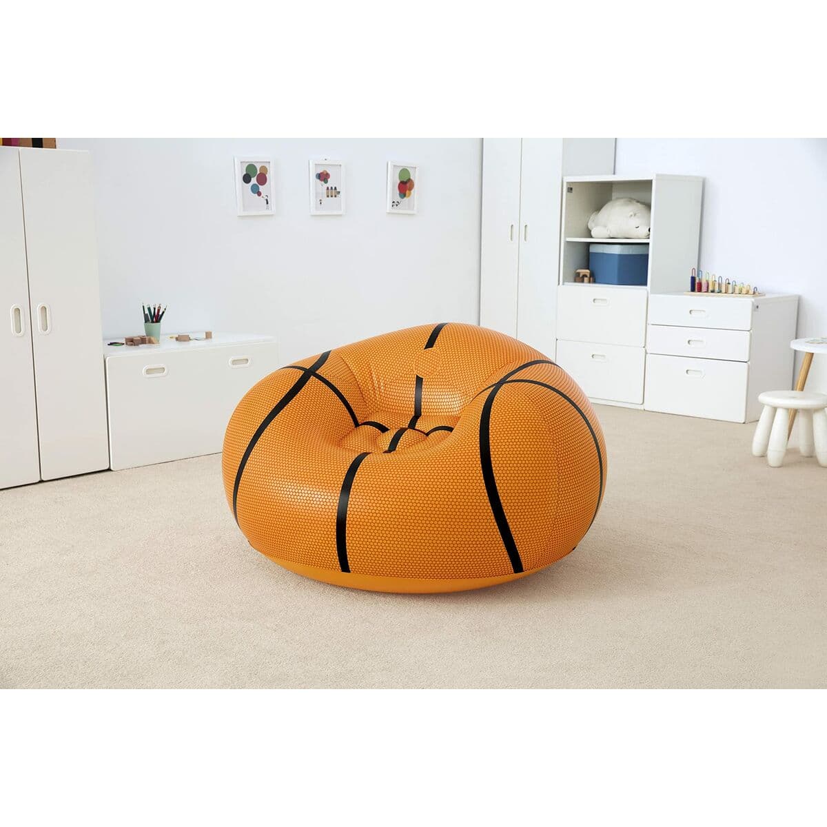 Piepūšamais baseina krēsls Bestway Oranžs 114 x 112 x 66 cm 112 x 114 x 66 cm Basketbols - Image 21