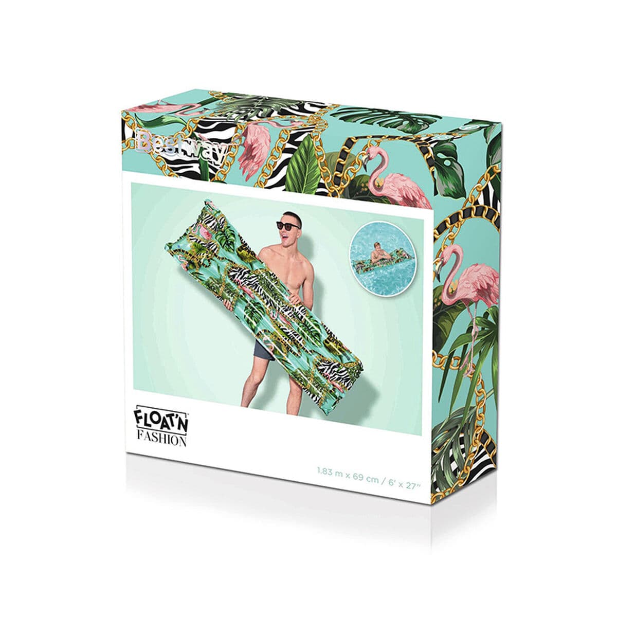 Pripučiamas čiužinys Bestway Gėlėtas 183 x 69 cm - Image 2