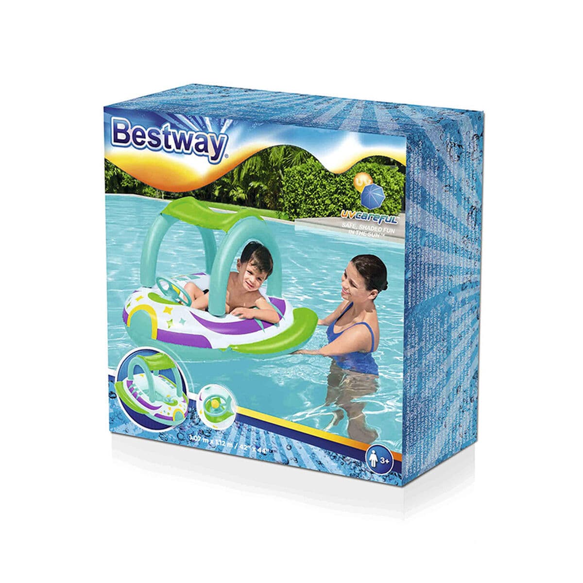 Bestway Uppblåsbara djurfigurer för bad och pool, Surtido färg +4 månader, strand och pool 34030 - Image 2