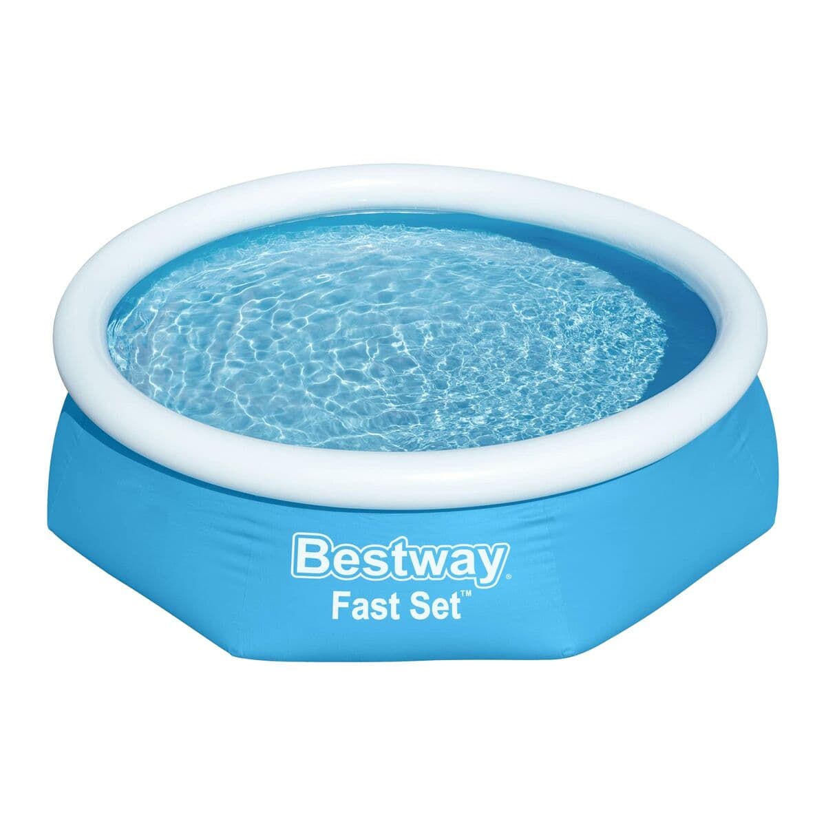 Bestway Uppblåsbart Pool Vuxen Ring med Filtreringsapparat 244x61 cm Trädgård 57450 - Image 6