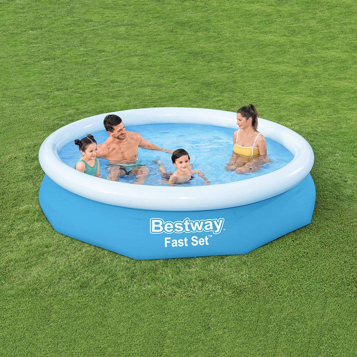 Bestway Piscina Hinchable Adulto Aro con Depurador 305x66 cm Jardin 57458 - Image 2