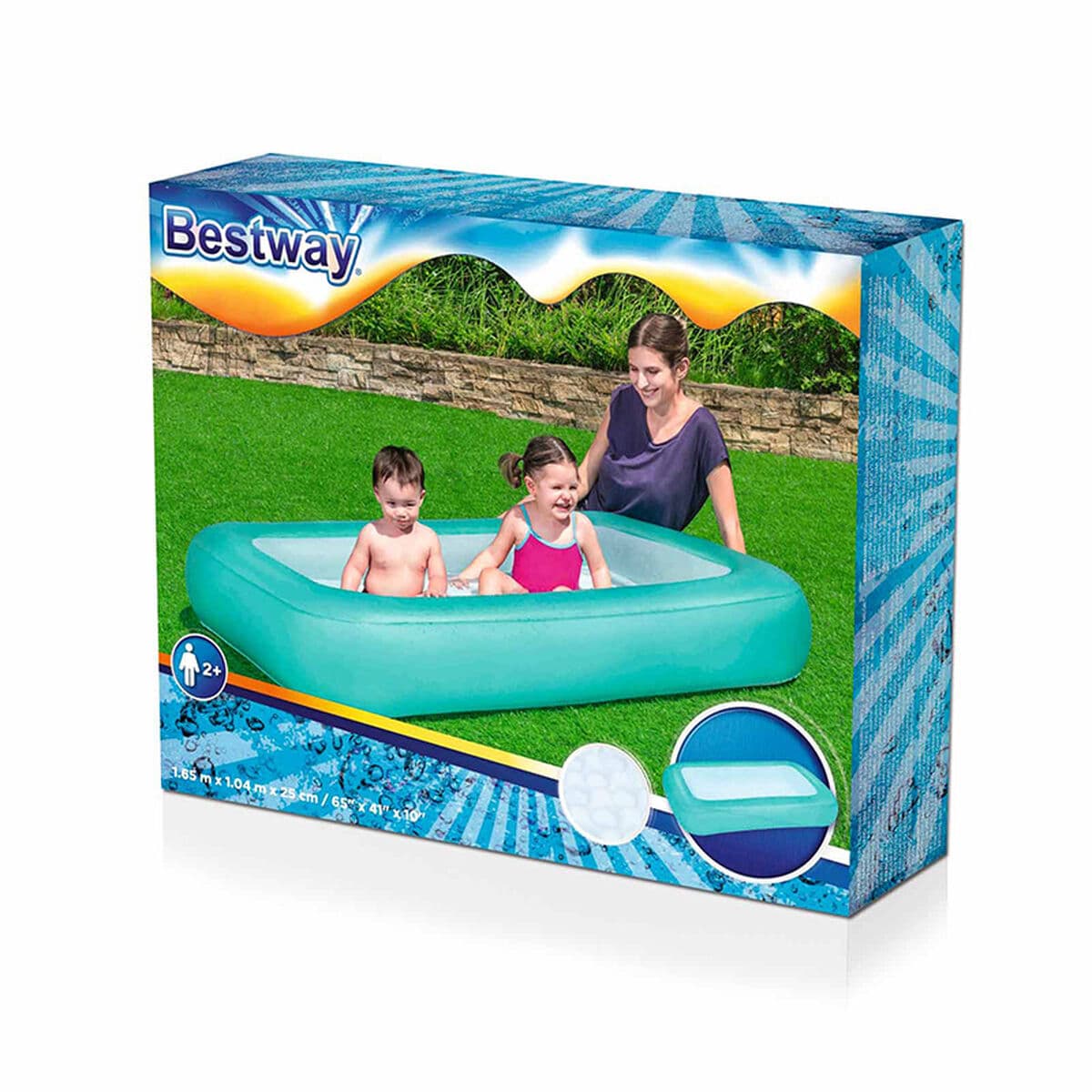 Bestway Piscina Hinchable Infantil Bebe Suelo Acolchado 104x25 cm +2 Años Jardin 51115 - Image 2