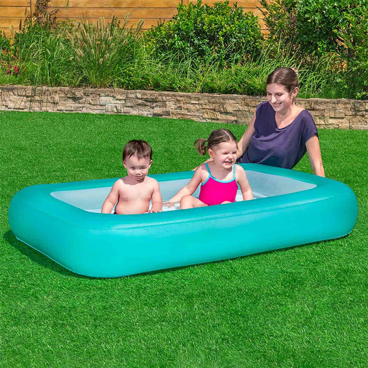 Bestway Piscina Hinchable Infantil Bebe Suelo Acolchado 104x25 cm +2 Años Jardin 51115 - Image 3