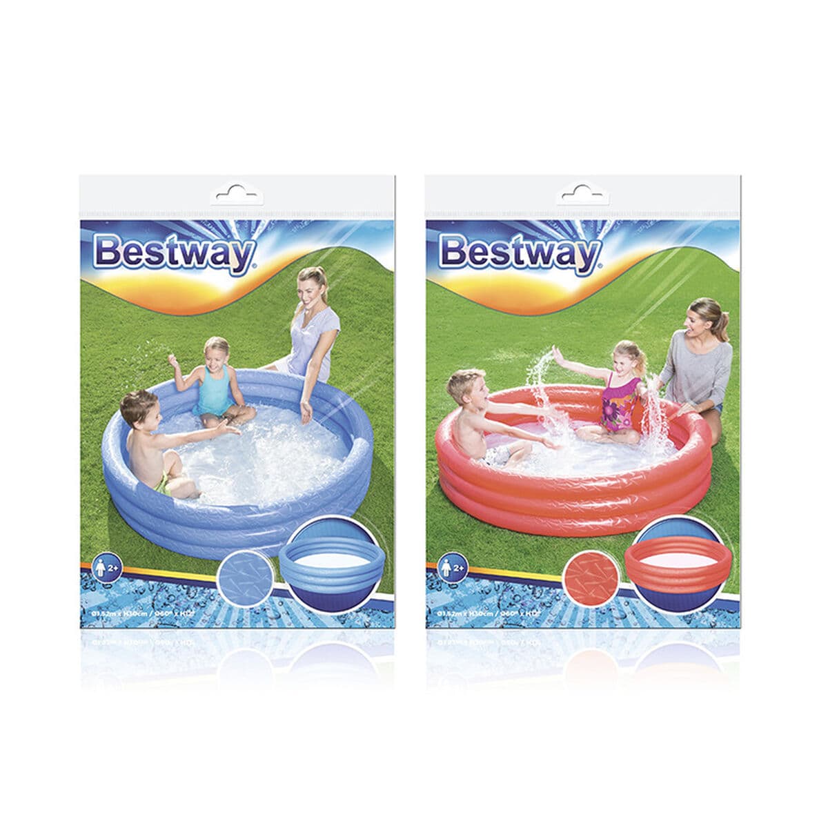 Bestway Piscina Hinchable Infantil 3 Aros Eco Color Surtido 152x30 cm +2 Años Jardin 51026 - Image 2