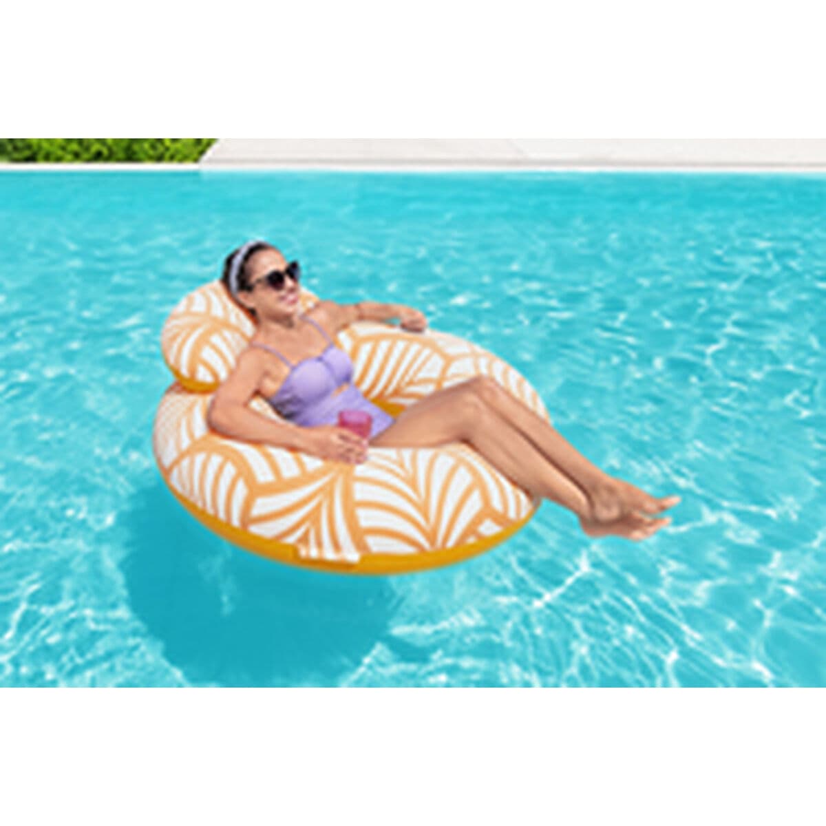 Bestway Sillon Hinchable Confort Deluxe con Respaldo y Asas 118x117 cm Playa y Piscina 43643 - Image 8