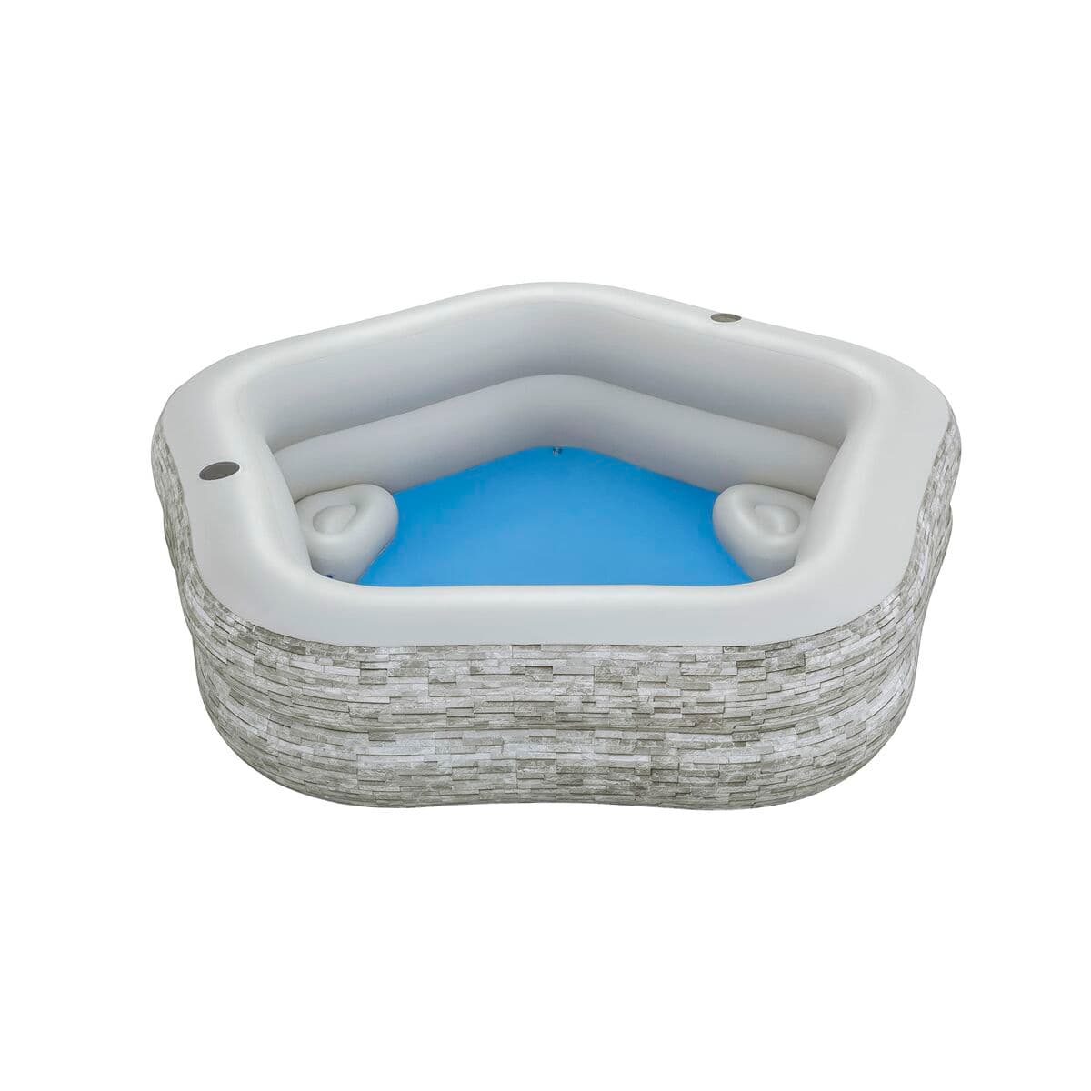 Bestway Uppblåsbar familjepool 213x206x53 cm +6 År Trädgård 54423 - Image 7