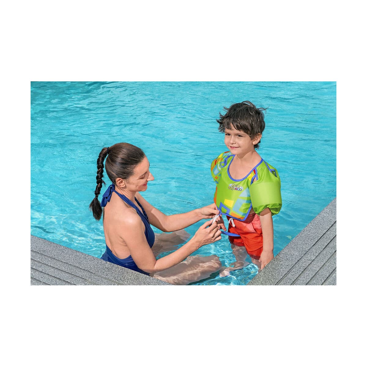 Oppblåsbar redningsvest Bestway Aquastar Swim Safe 19-30 kg - Image 20