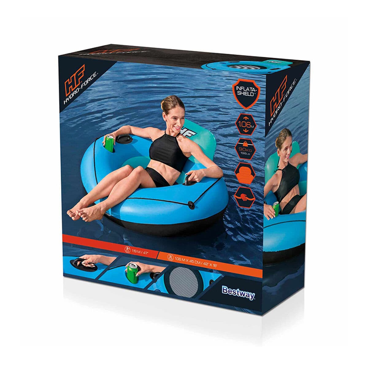 Bestway Rueda Hinchable con Asas Hidro-Force D119 cm Playa y Piscina 43108 - Image 2