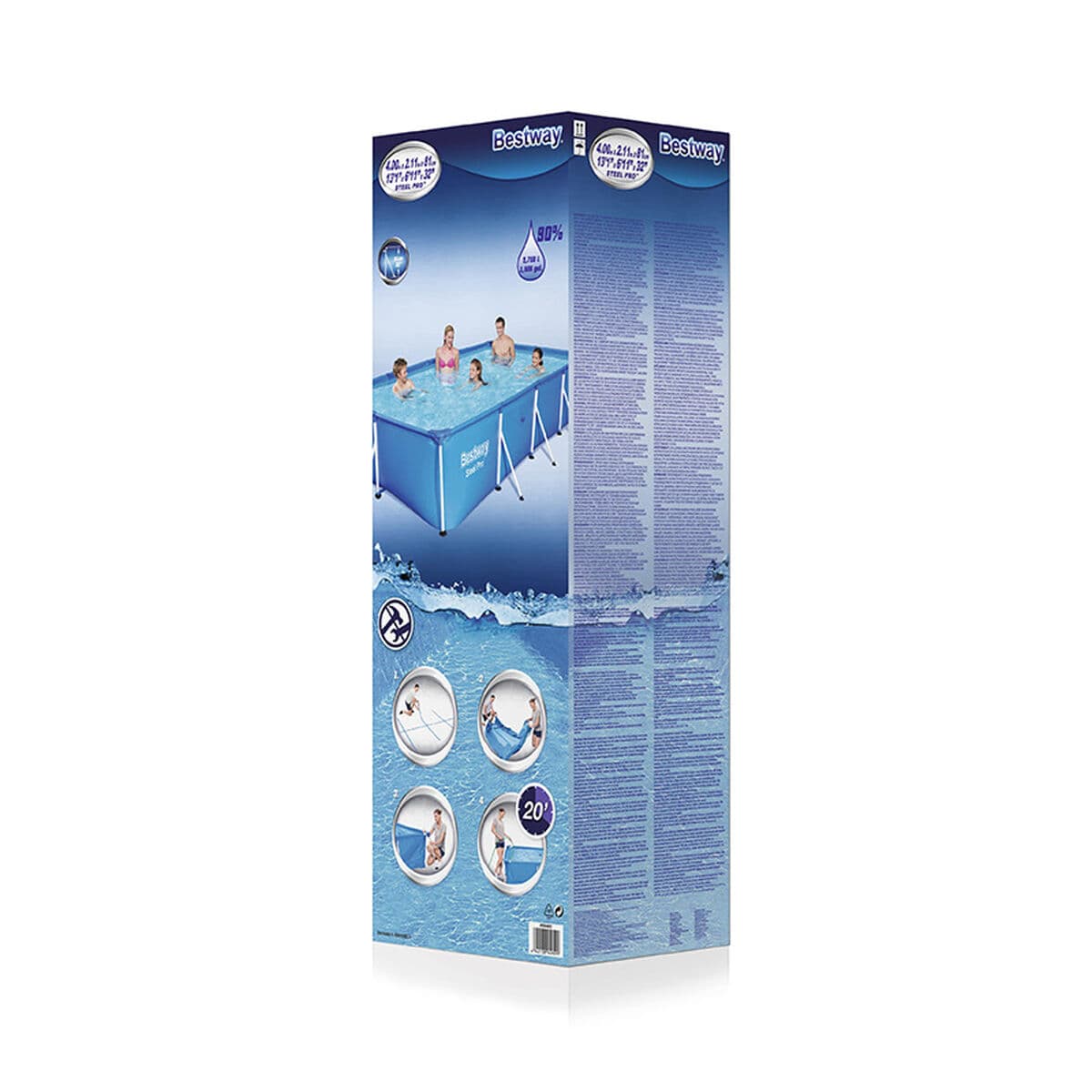 Bestway Piscina Rigida Adulto 400x211x81 cm Jardin 56405 - Image 2