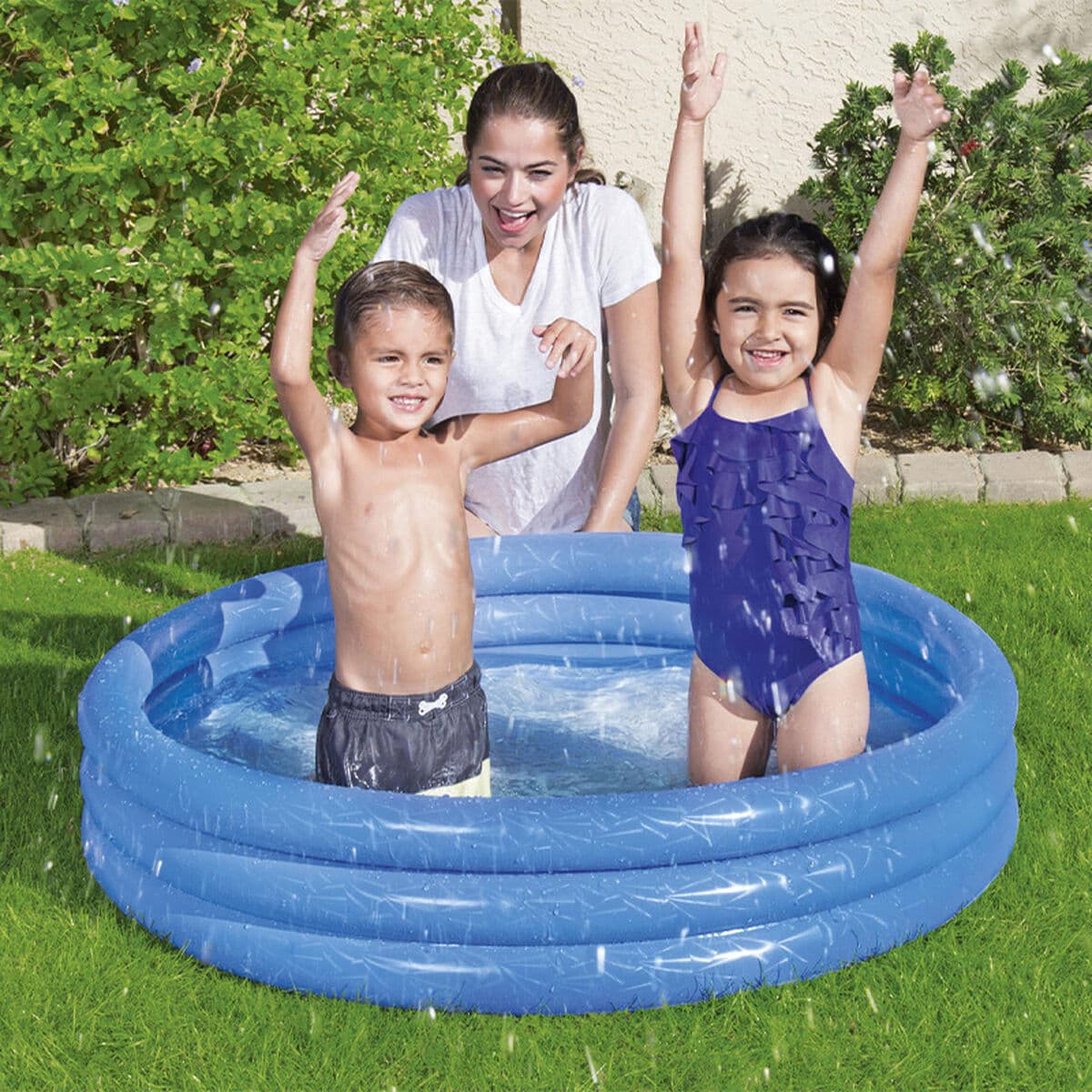 Bestway Piscina Hinchable Infantil 3 Aros Eco Color Surtido 122x25 cm +2 Años Jardin 51025 - Image 4