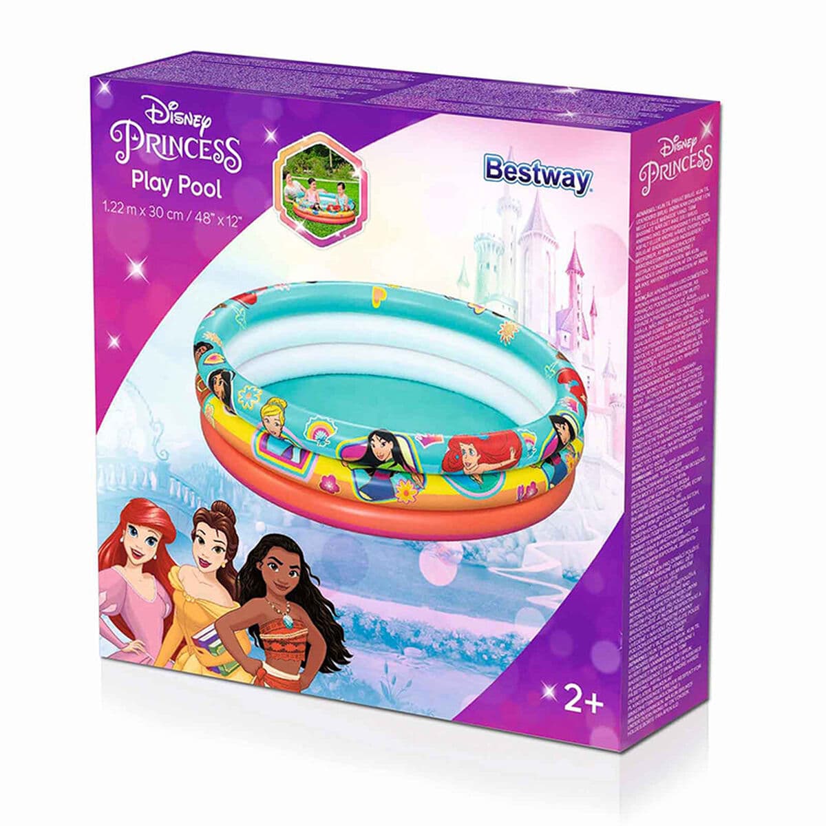 Bestway Piscina Hinchable Disney Princesas 122x30 cm +2 Años Jardin 91099 - Image 2