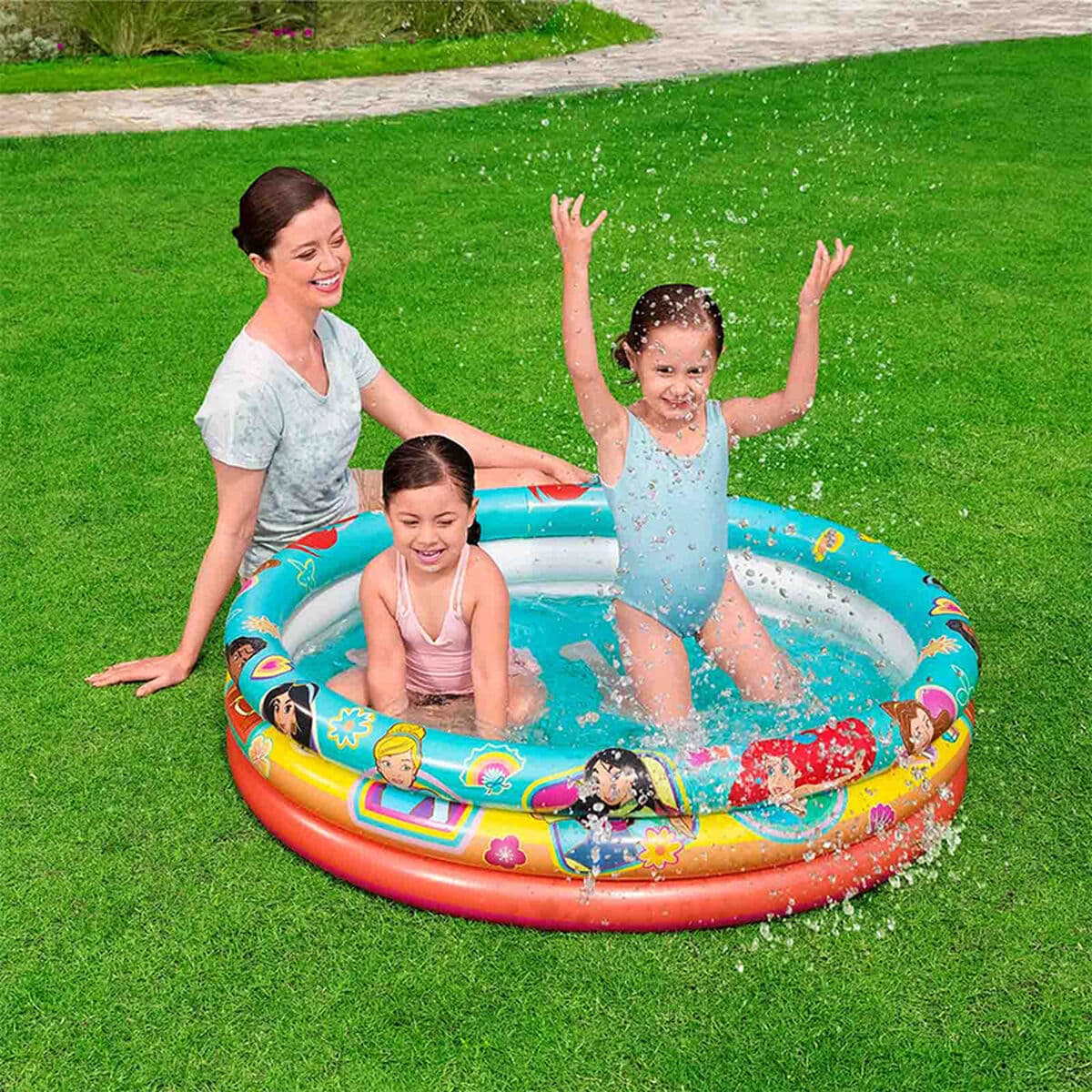 Bestway Piscina Hinchable Disney Princesas 122x30 cm +2 Años Jardin 91099 - Image 3