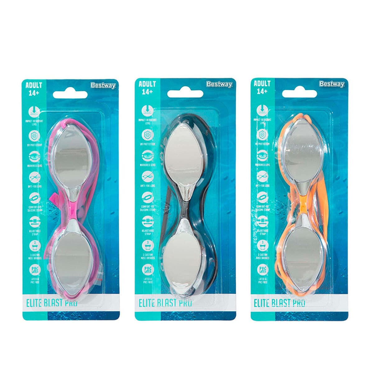 Bestway Gafa Natacion Infantil Correa Silicona Color Surtido +3 Años Playa y Piscina 21062 - Image 5