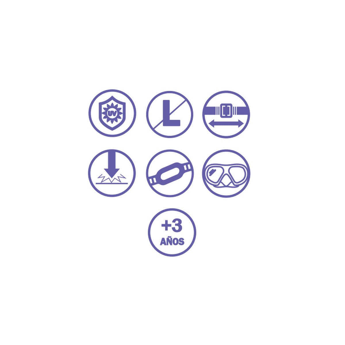 Niršanas Brilles un Elpošanas Caurule Bērniem Bestway Zils Tirkīzs - Image 5