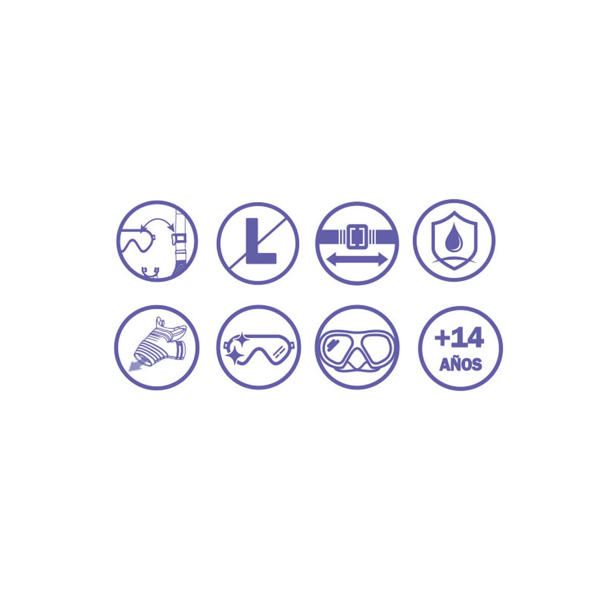 Bestway Mascara Buceo Adulto Vidrio Templado Color Surtido Correa Silicona +14 Años Playa y Piscina 22057 - Image 5