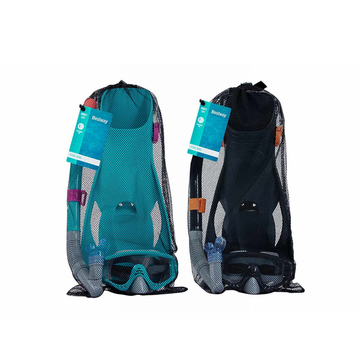 Bestway Conjunto Mascara y Tubo Adulto Correa Anatomica Color Surtido +14 Años Playa y Piscina 24071 - Image 4