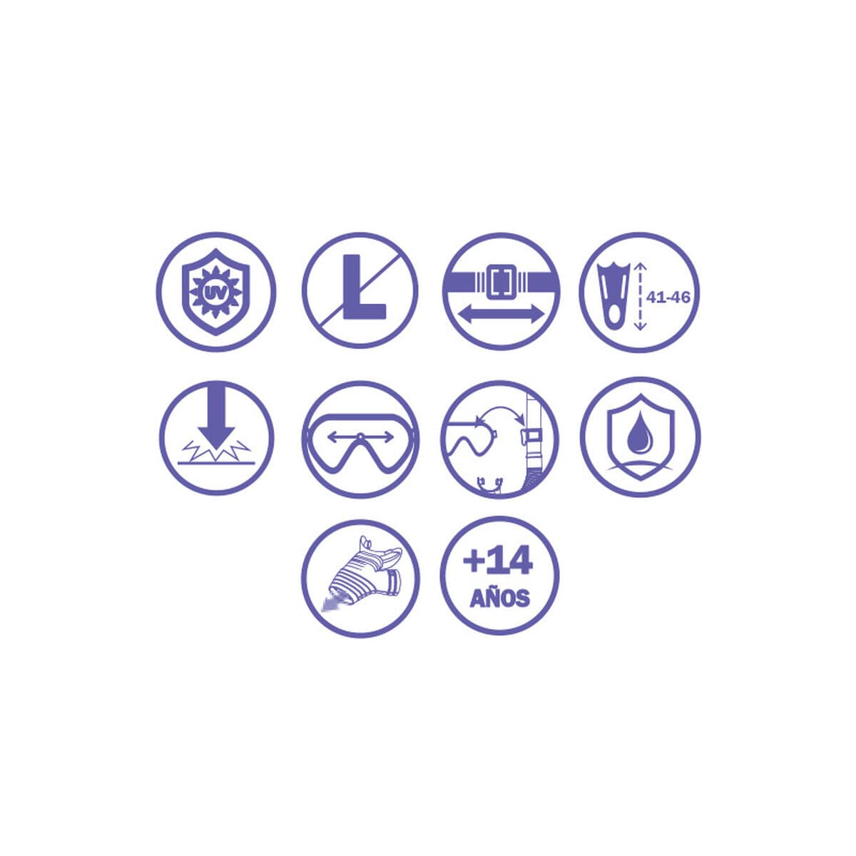 Bestway Conjunto Mascara y Tubo Adulto Correa Anatomica Color Surtido +14 Años Playa y Piscina 24071 - Image 5