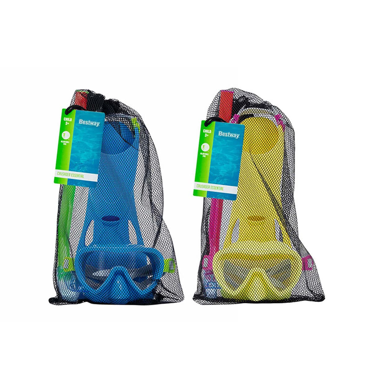 Bestway Set Snorkel Junior Correa Anatomica Color Surtido 37-41 +7 Años Playa y Piscina 25019 - Image 4
