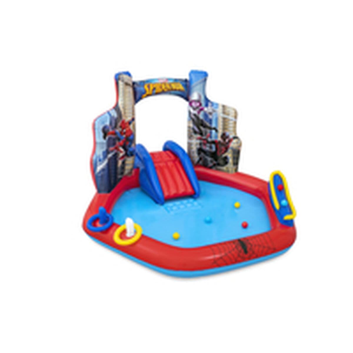 Bestway Spiderman uppblåsbart poolspelområde 211x206x127 cm +2 År Trädgård 98793 - Image 8