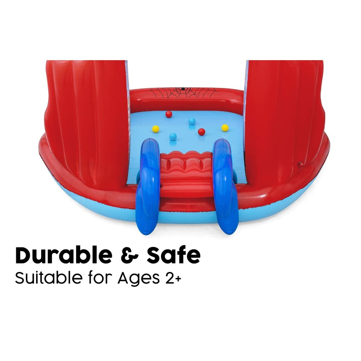 Bestway Spiderman uppblåsbart poolspelområde 211x206x127 cm +2 År Trädgård 98793 - Image 13