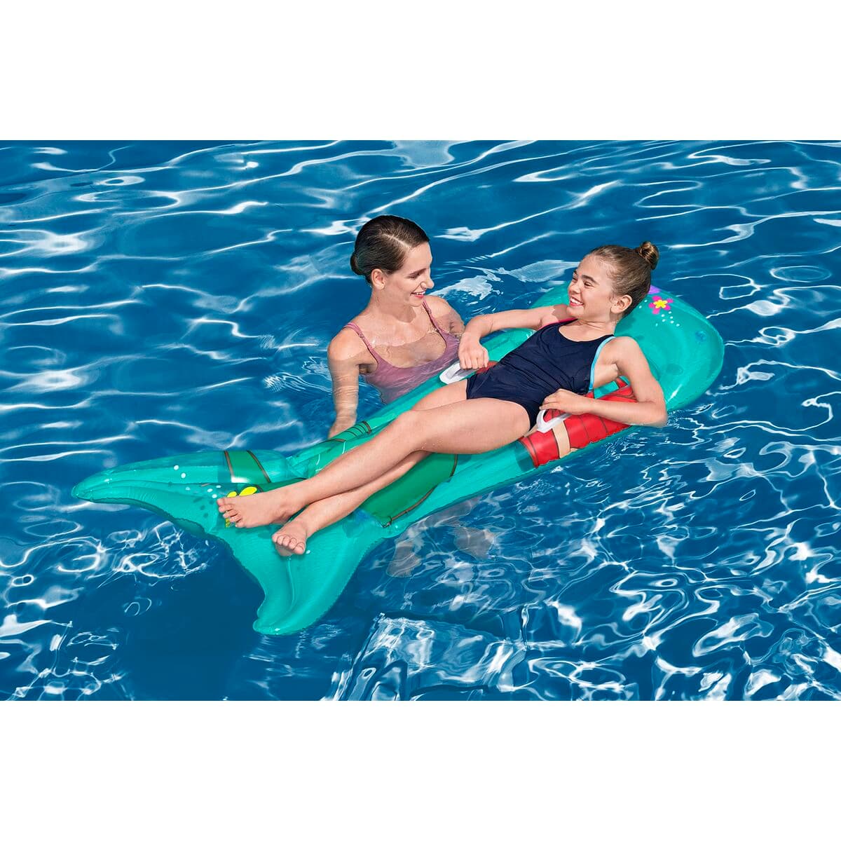 Bestway Luftmadrass Disney Sjöjungfrun Med Handtag 158x81 cm +6 År Trädgård 09108 - Image 2