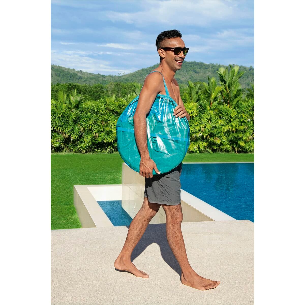 Bestway Deluxe Flex 'n Fold Luftmadrass 171x94 cm för Strand och Pool 43553 - Image 14